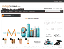 Tablet Screenshot of lookingunique.com